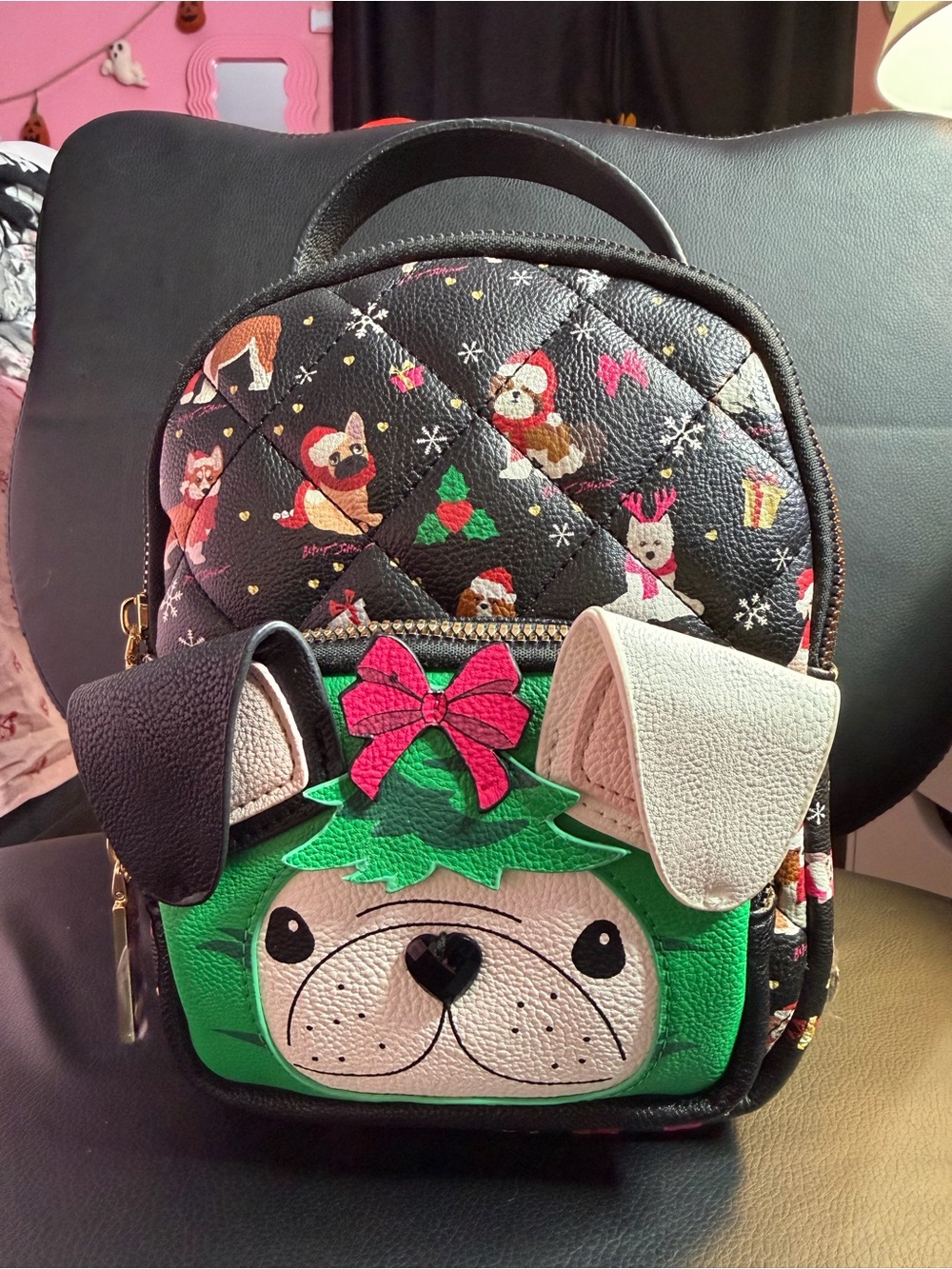 Betsey Johnson Christmas Mini Backpack